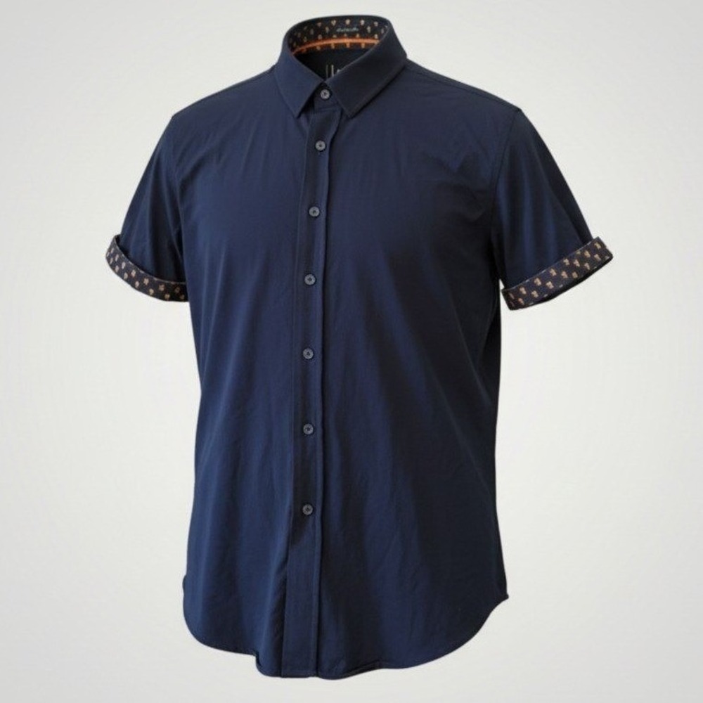 Buttercloth Van Gogh Museum Shirt Men Large Navy Icy Cotton Limited Artist Luxe